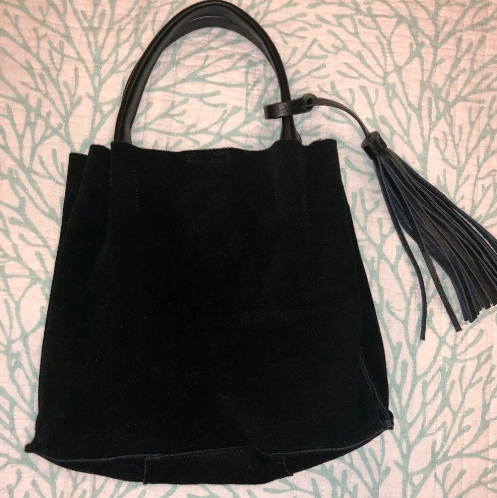 Co-Lab Suede Tassel Bag - Medium